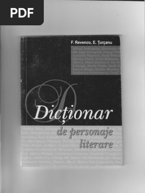 Dictionar De Personaje Literare