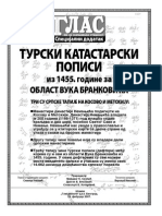 Turski Katastarski Popisi Iz 1455 Godine Za Oblast Vuka Brankovića