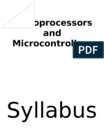 Microprocessor Microcontrollers