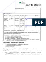 Model de Plan de Afaceri: Membrii Echipei