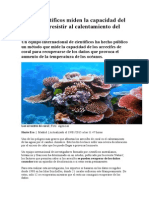 Varios Científicos Miden La Capacidad Del Coral Para Resistir Al Calentamiento Del Océano[1]