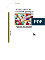 Guide Pratique Des Médicaments Guide pratique des médicaments génériquesGénériques