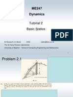 ME247 Dynamics: Tutorial 2 Basic Statics