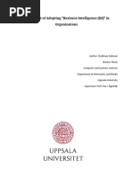 The Impact of Adopting “Business Intelligence (BI)” in Organizations