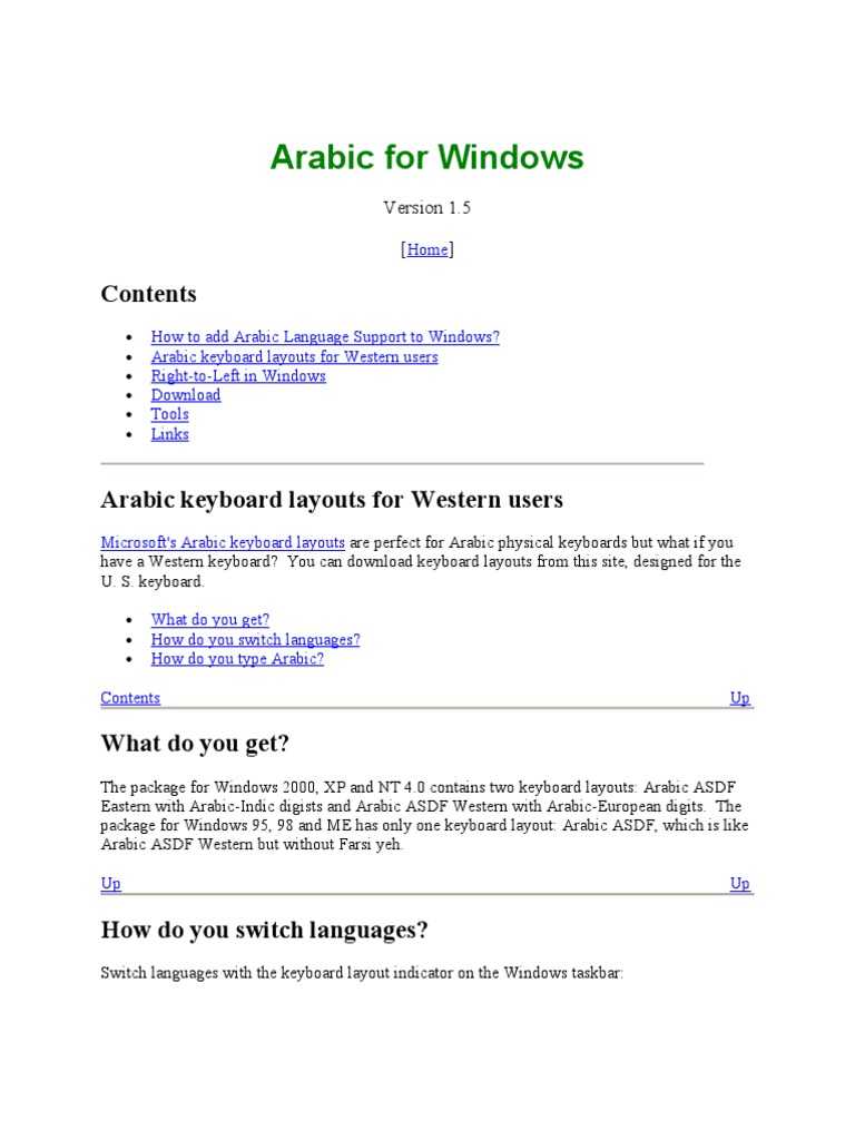 Free download arabic keyboard for windows 10