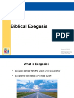 Biblical Exegesis: Document #: TX004702