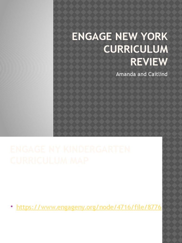 Engage New York curriculum