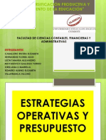 Estrategias Operativas y Presupuesto PDF