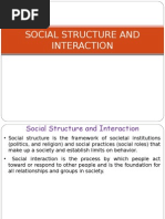 Social Structure and Interaction