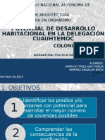 desarrollo habitacional enla delegacion cuauhtemoc