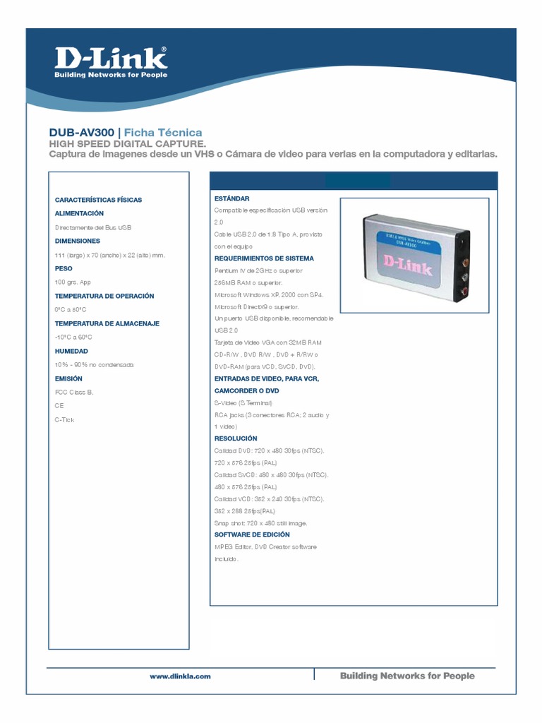 DUB-AV300 Tecnica Es | PDF