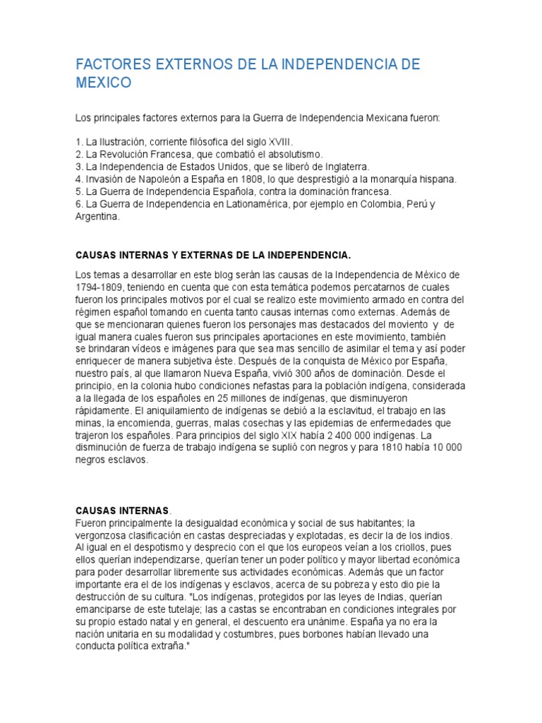 FACTORES EXTERNOS DE LA INDEPENDENCIA DE MEXICO.docx