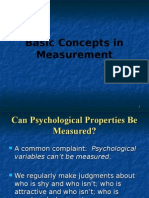 Measurement Statistics