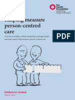 Helping Measure Person-centred Care