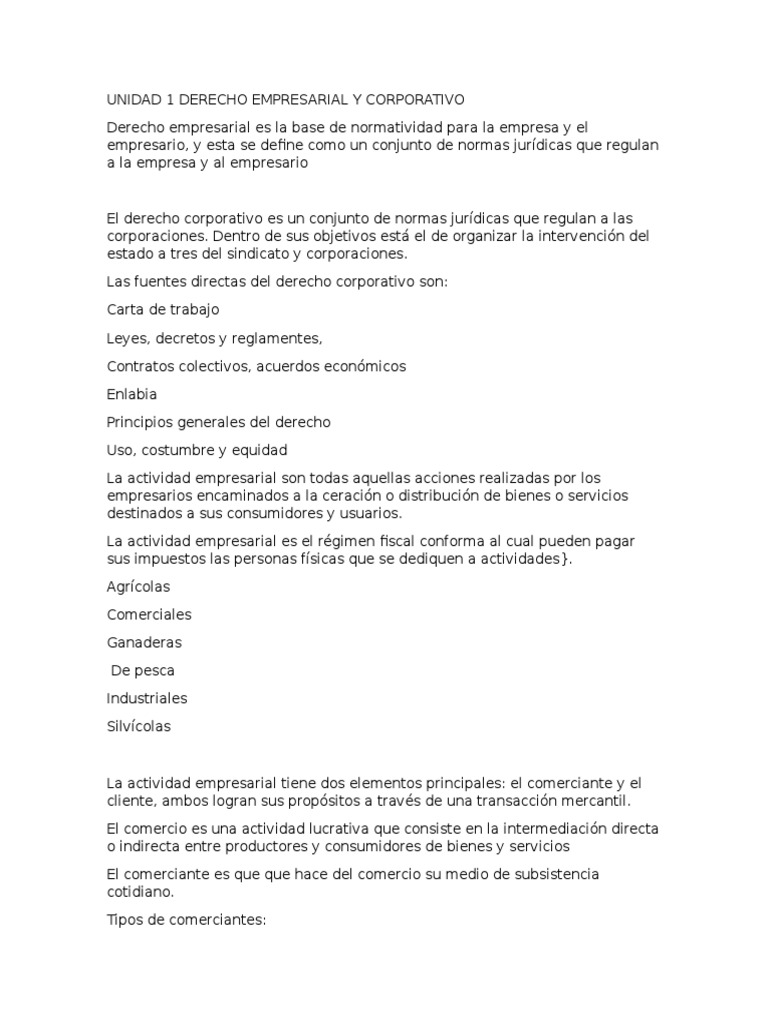 derecho corporativo