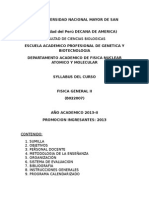 Syllabus Física General II 2013 2