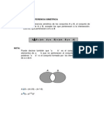 Diferencia Simetrica de Conjuntos Matematica