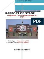 Rapport de Stage Sur La Commune de TAZA Docx