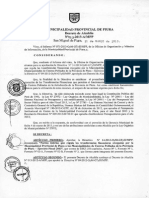 Regulación de transferencias financieras a municipalidades de centros poblados