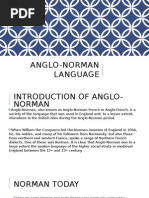 Anglo Norman Language