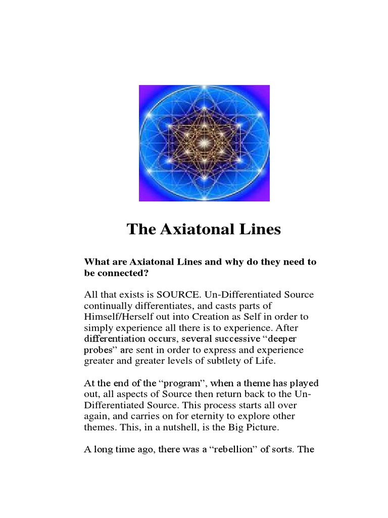 Axiatonal Lines and Self-Realization | PDF | Self | Light