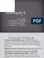 Promosi Produk Kelompok 8