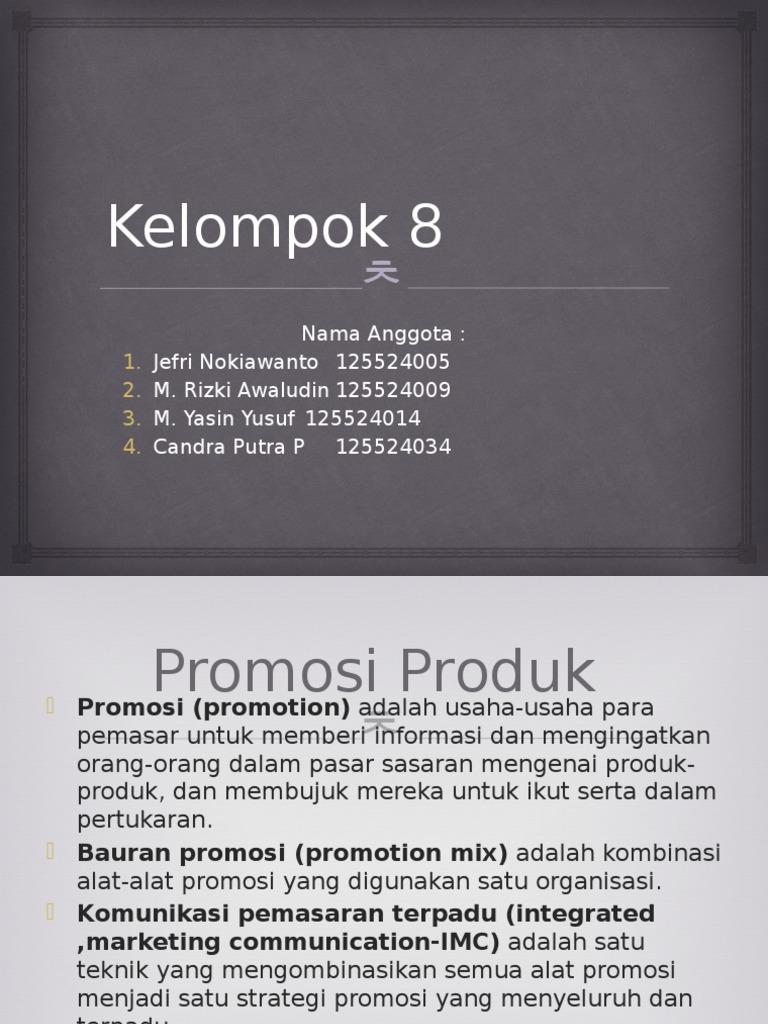 Alat Alat Promosi Yang Digunakan Dalam Public Relations