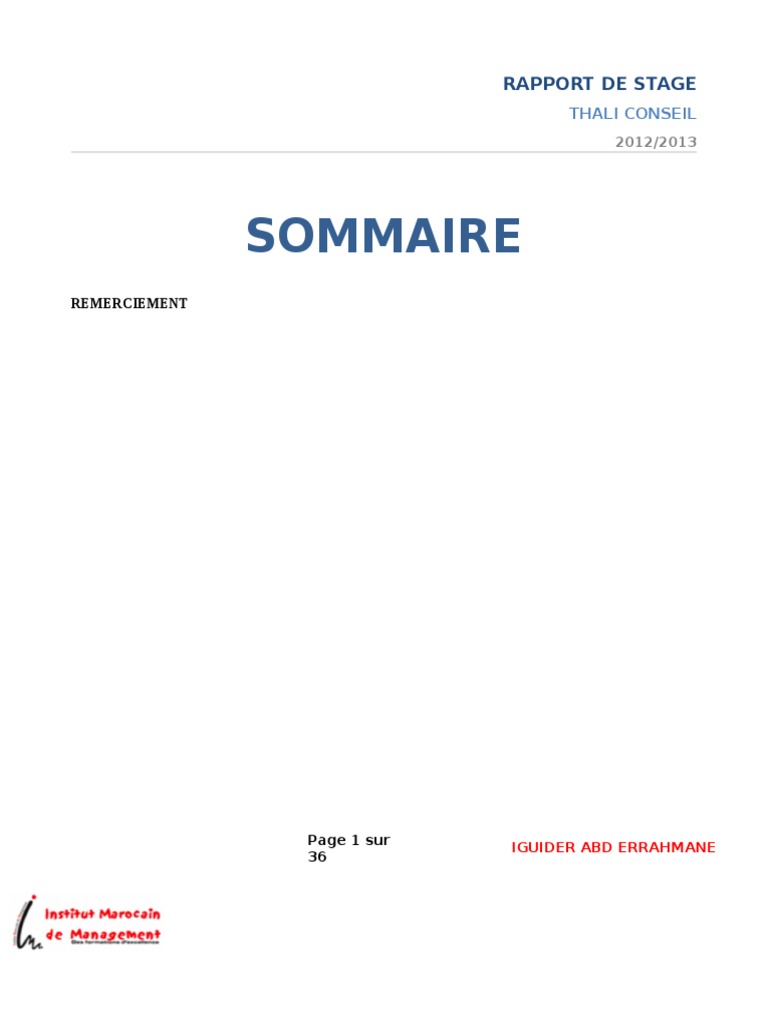rapport de stage fiduciaire  Taxe sur la valeur ajoutée  Impôts