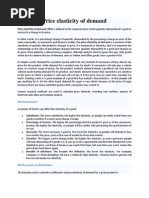 Demand and Elasticity Worksheet | Price Elasticity Of Demand | Demand