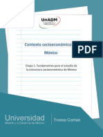 Etapa 1. Fundamentos Para El Estudio de La Estructura Socioeconomica de Mexico