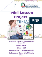 mini lesson project