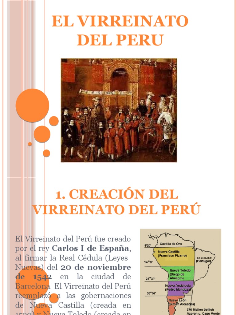 Creación del Virreinato del Perú | PDF | Imperio español | Colonización española de las Américas