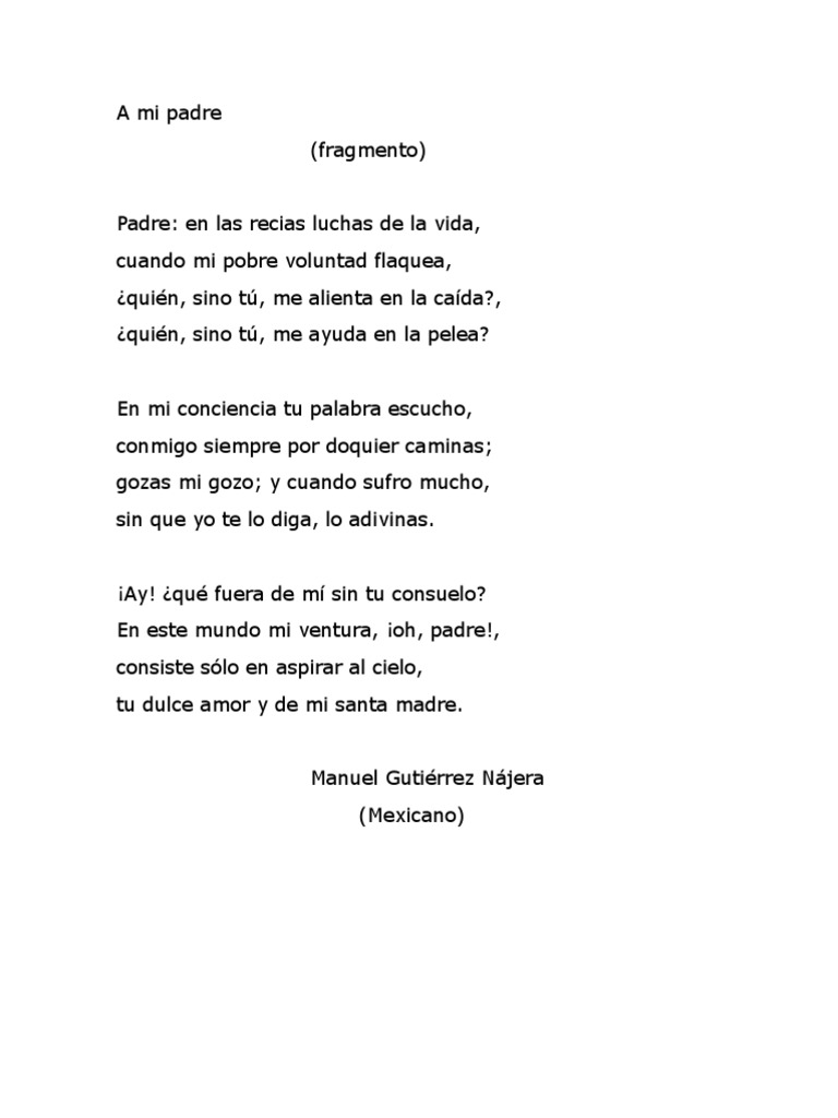Poema A Mi Padre | PDF