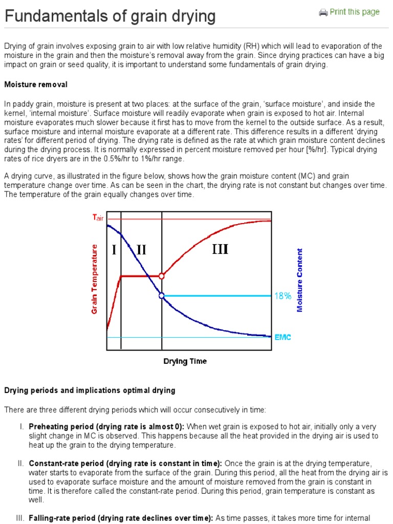 Grain Drying Fundamentals and Methods | PDF | Atmosphere Of Earth ...
