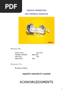 Download Services marketing Project on DHL Pakistan by Nazish Sohail SN26761644 doc pdf