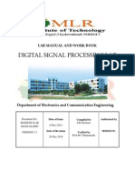 DSP Lab Syllabus