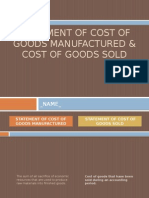 Manufacturing Cost & Cost of Goods Sold_3