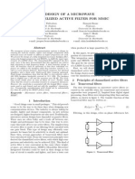 DESIGN OF A MICROWAVE CHANNELIZED ACTIVE FILTER FOR MMIC