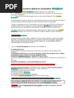 Ghid de lucru pentru aplicarea sancţiunilor disciplinare
