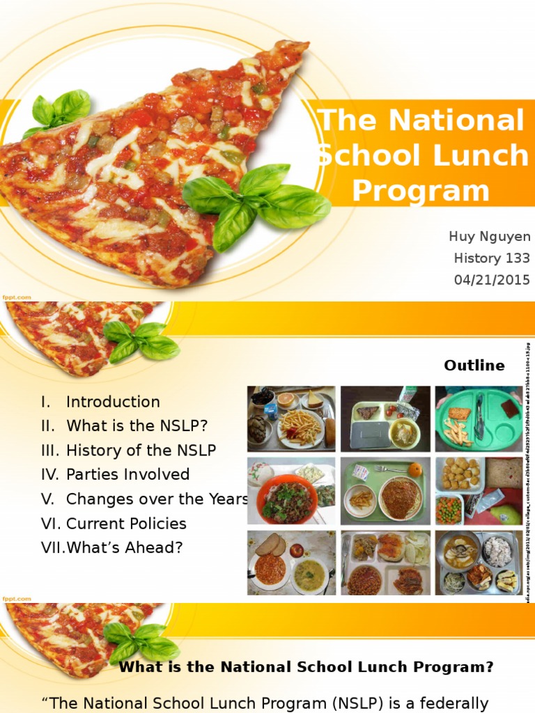 History of the National School Lunch Program | PDF | School Meal | Food ...