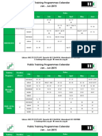 Training Development Calendar Jan Jun 2015 270115