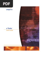 E-Tester User Guide