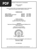 Download EFFECT OF HEAT INPUT ON THE MICROSTRUCTURE OF THE WELD BEAD IN SAW WELDING USING THE RECYCLED SLAG by rahul vikram SN26763173 doc pdf