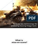 Action and Adventure!: To Recap Key Terminology For Analysing Moving Image Texts