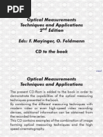 Optical Measurements Techniques and Applications 2 Edition Eds: F. Mayinger, O. Feldmann CD To The Book