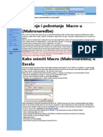 Snimanje I Pokretanje Macro-A PDF