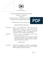 PP 109-2012 Pengamanan Bahan Yang Mengandung Zat Adiktif Berupa Produk Tembakau Bagi Kesehatan.pdf