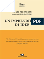 Un Imprenditore Di Idee - Franco Ferrarotti, Giuliana Gemelli - Edizioni di Comunità