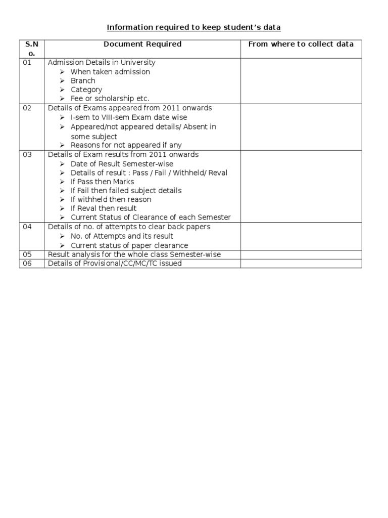 Student Data Management Guide | PDF | Career & Growth | Business