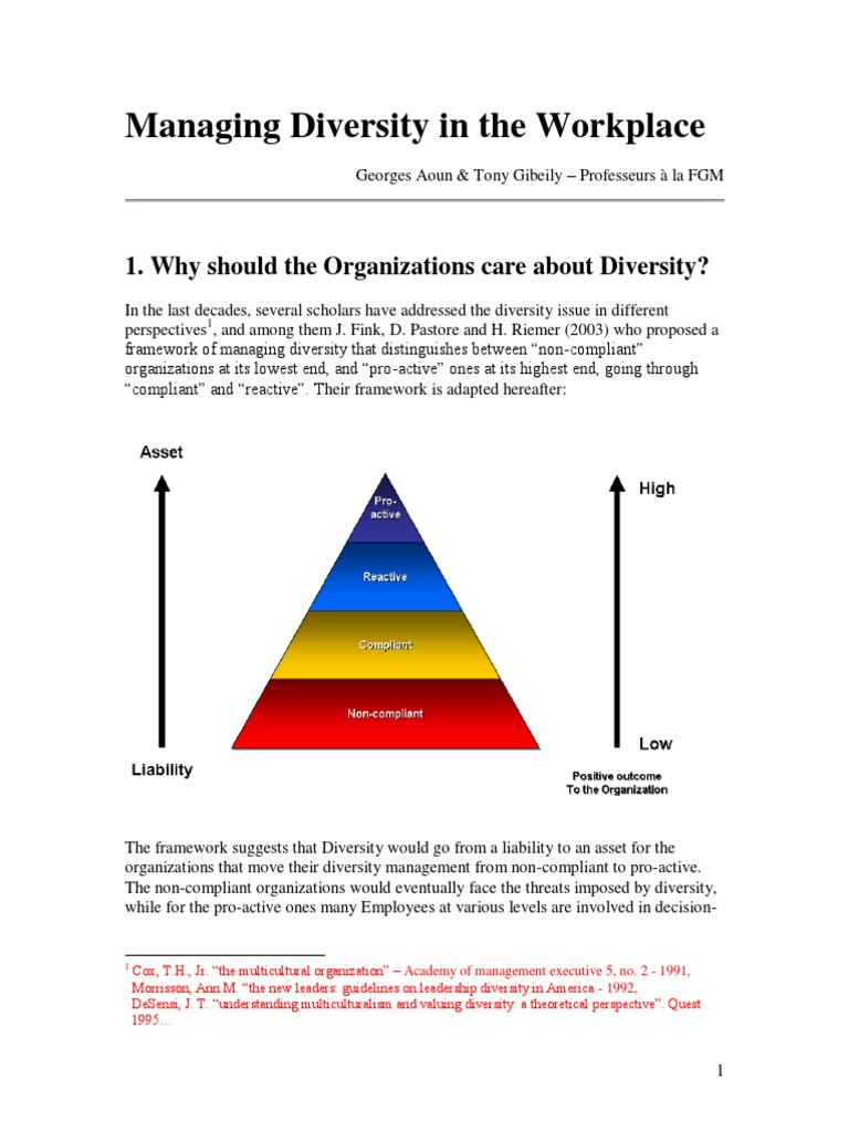 Managing Diversity in The Workplace | Download Free PDF | Diversity ...